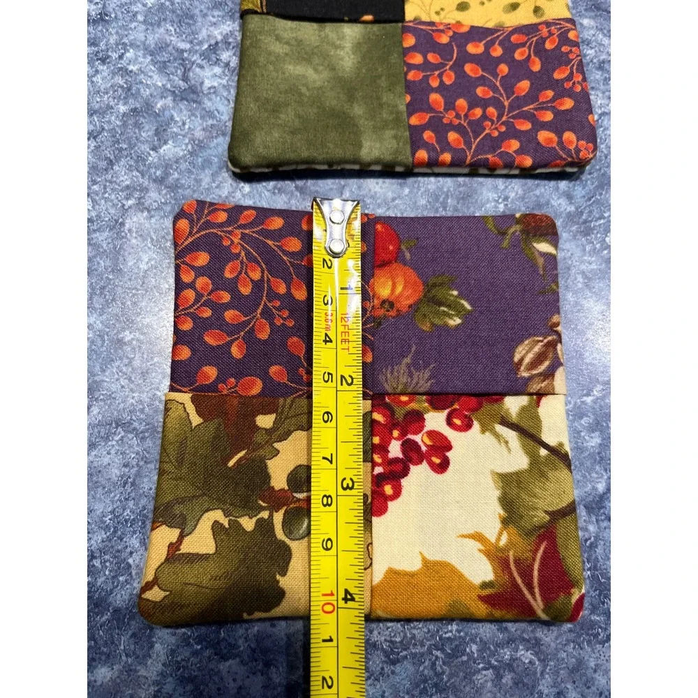 Handmade fabric coasters